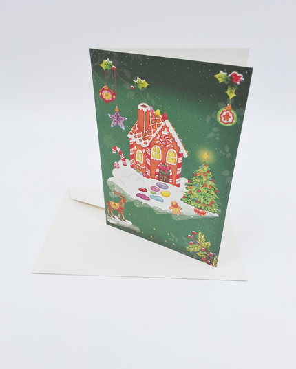 Wenskaart snoephuisje