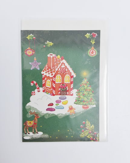 Wenskaart snoephuisje