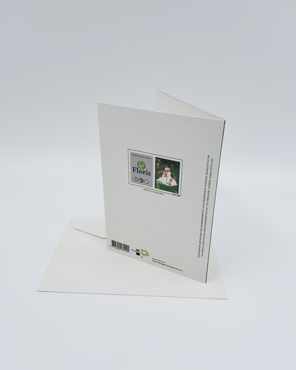 Wenskaart kerstman en pop