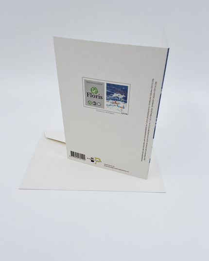 Wenskaart vliegend hert