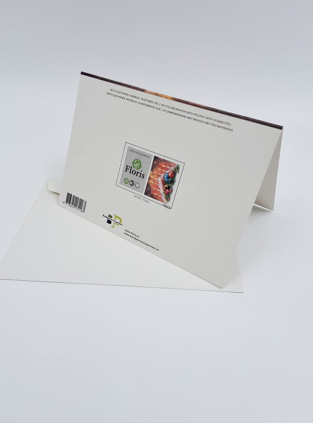 Wenskaart kaars trap