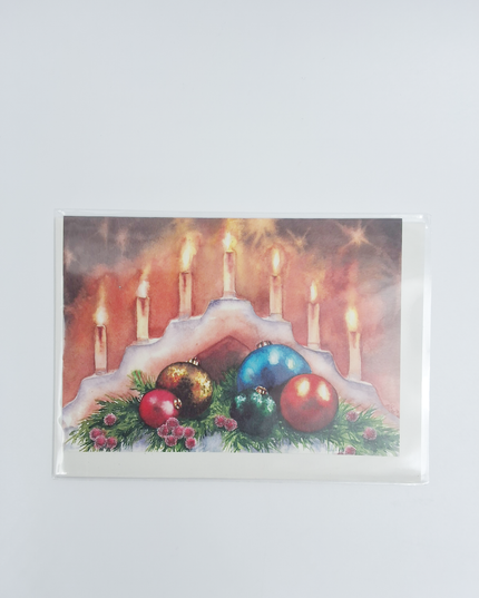 Wenskaart kaars trap