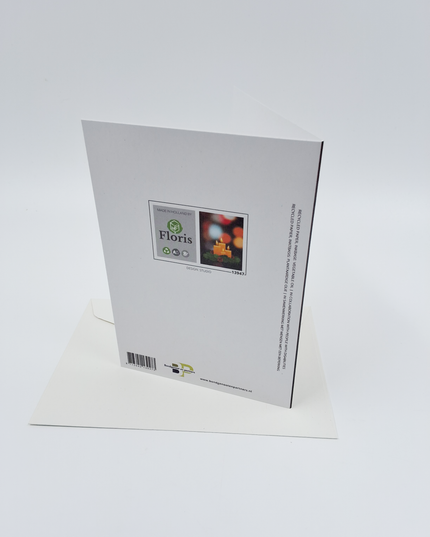 Wenskaart eco-lam. Advent kaarsen