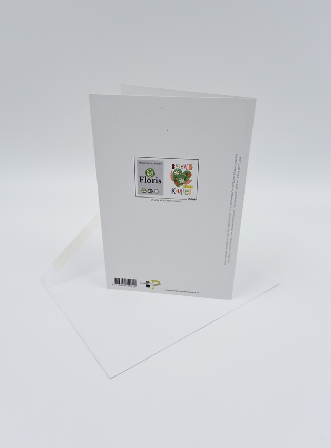 Wenskaart brievenbus knuffel