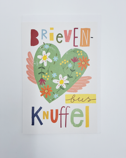 Wenskaart brievenbus knuffel