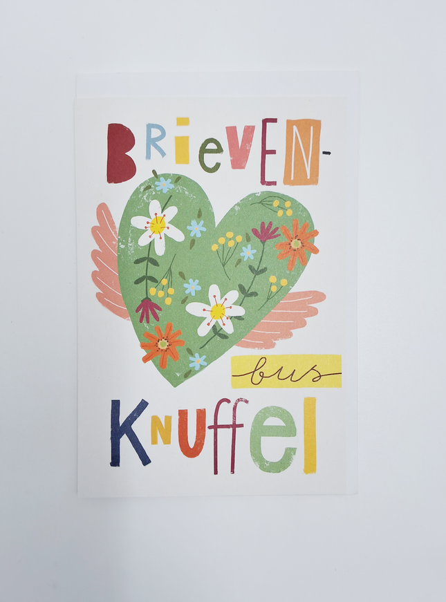 Wenskaart brievenbus knuffel