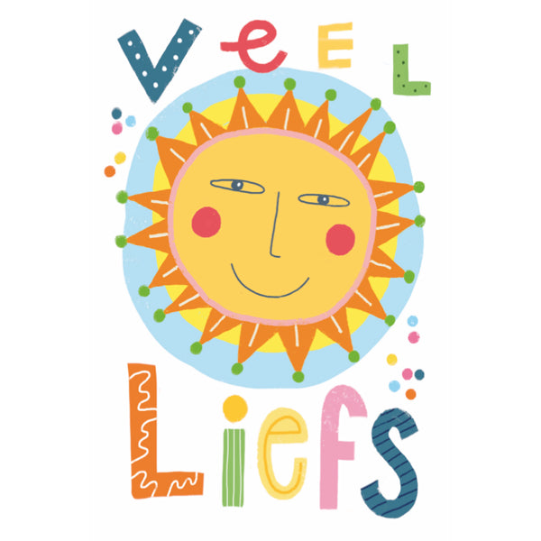 Wenskaart veel liefs