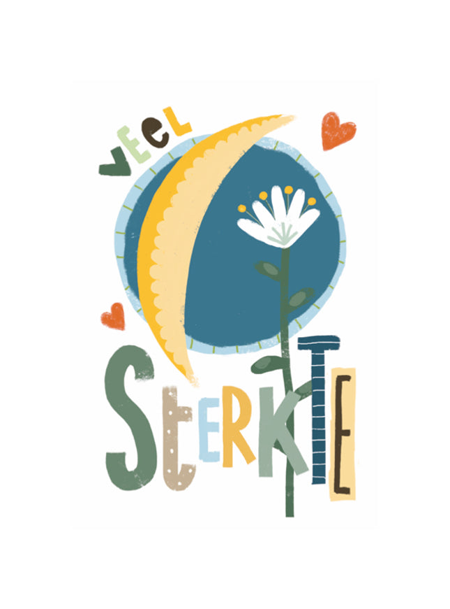 Wenskaart veel sterkte