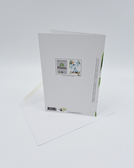 Wenskaart getrouwd zwanen