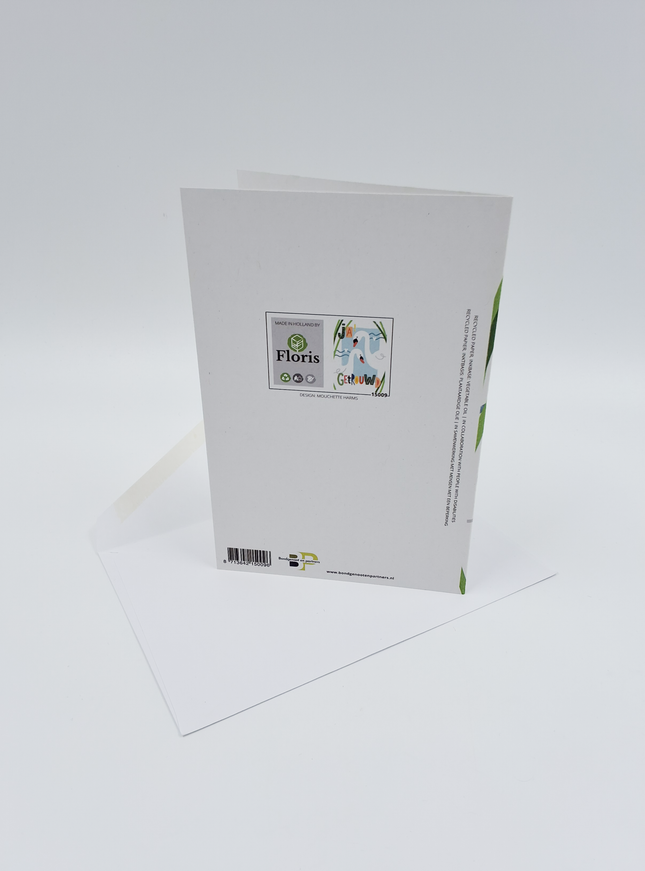 Wenskaart getrouwd zwanen