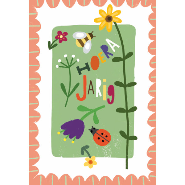 Wenskaart hoera jarig
