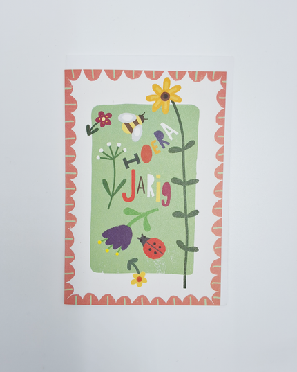 Wenskaart hoera jarig