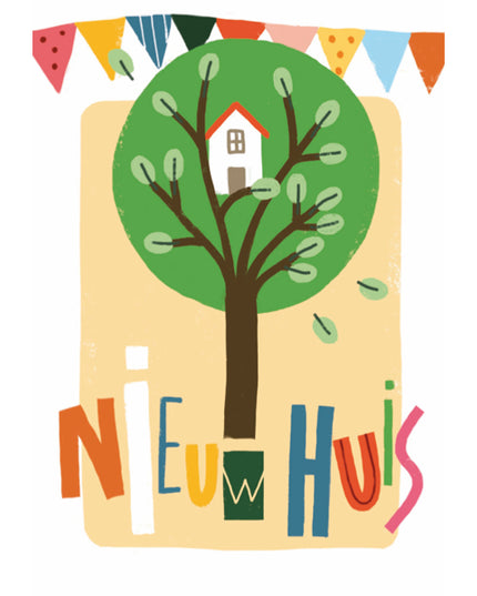 Wenskaart nieuw huis