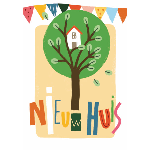Wenskaart nieuw huis
