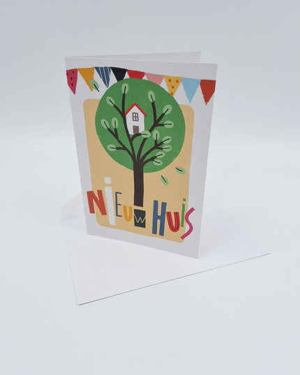 Wenskaart nieuw huis