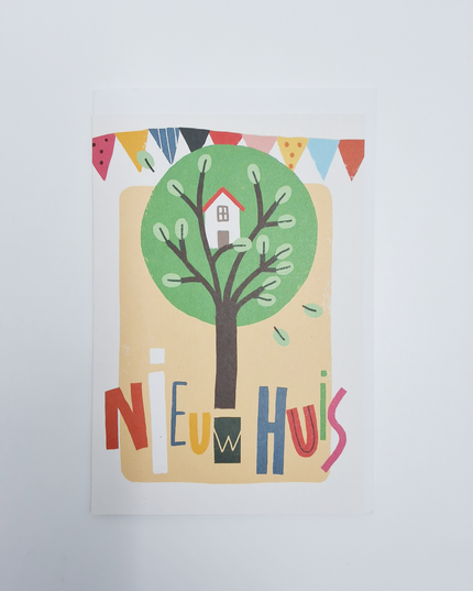 Wenskaart nieuw huis