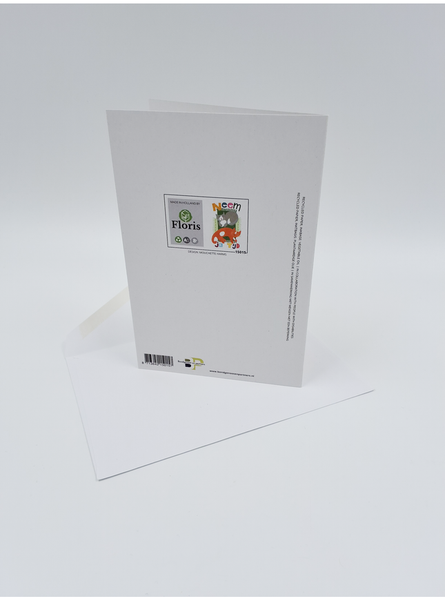 Greeting card take your time, cats