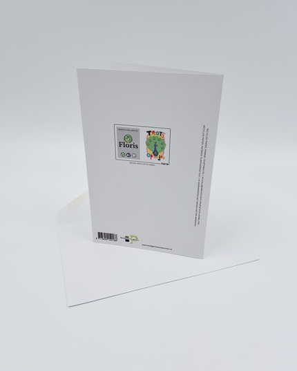 Wenskaart trots als een pauw