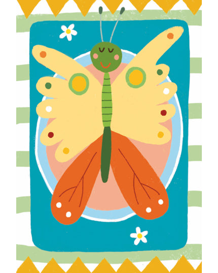 Wenskaart vlinder