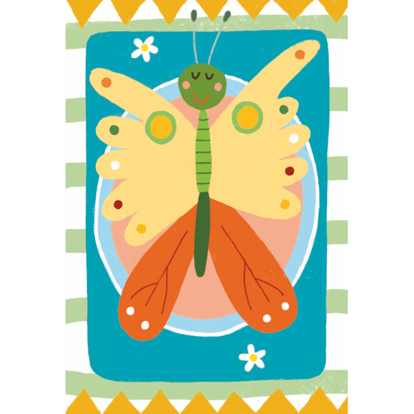Wenskaart vlinder