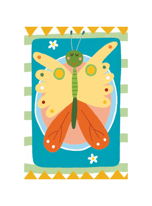 Wenskaart vlinder