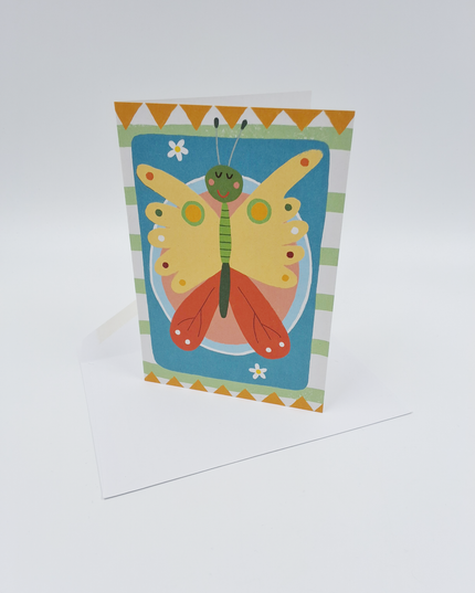 Wenskaart vlinder