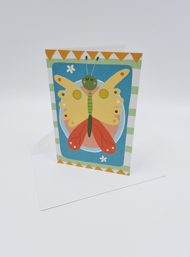 Wenskaart vlinder
