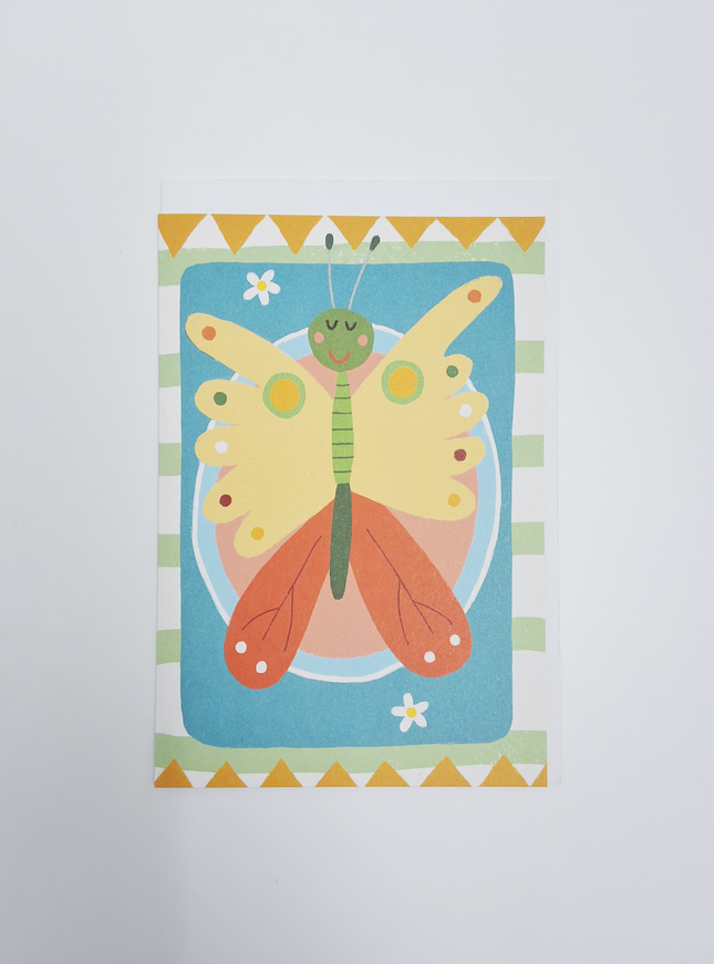 Wenskaart vlinder