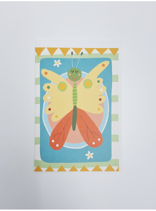 Wenskaart vlinder
