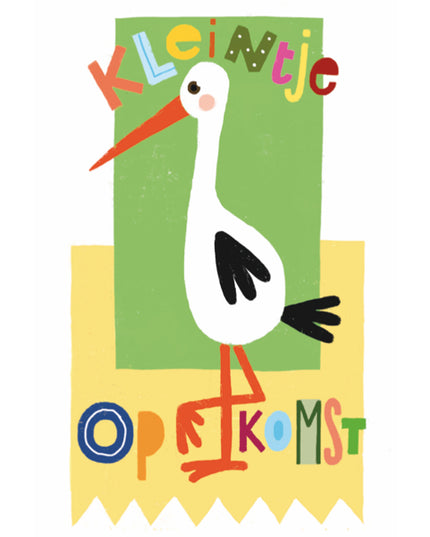 Wenskaart kleintje op komst