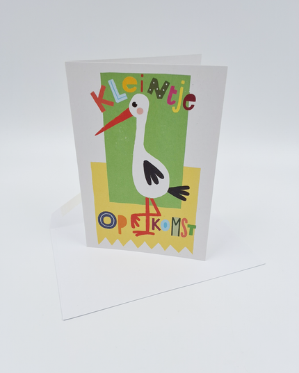 Wenskaart kleintje op komst