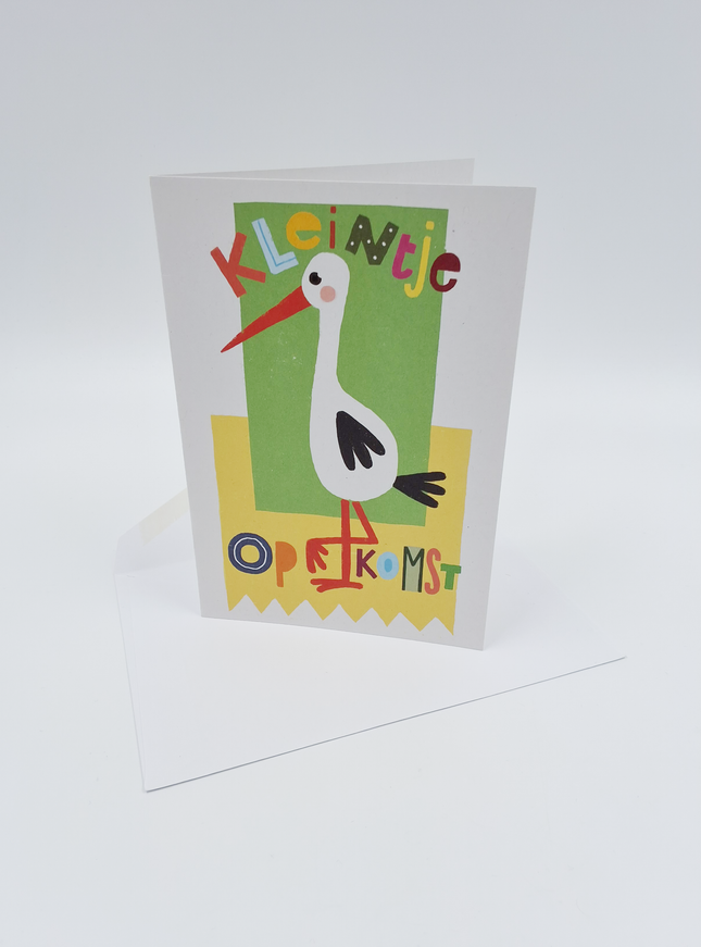 Wenskaart kleintje op komst