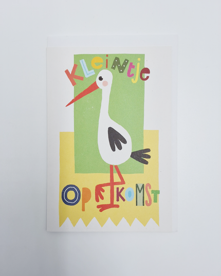 Wenskaart kleintje op komst