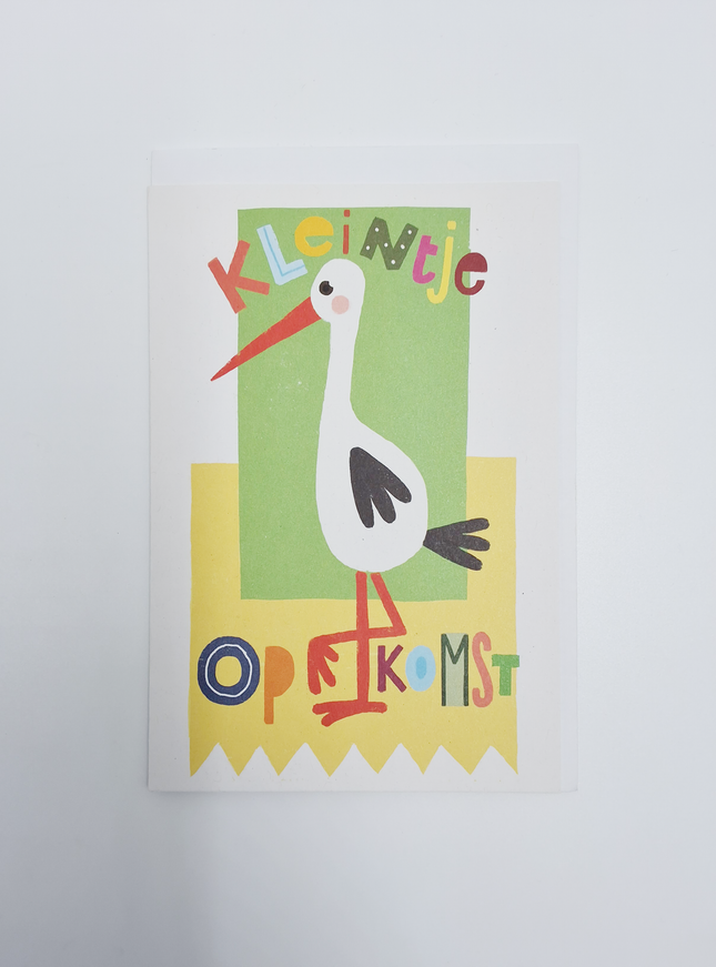 Wenskaart kleintje op komst