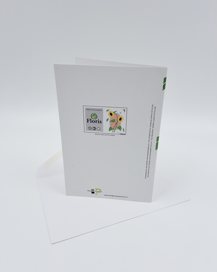 Wenskaart zonnebloemen