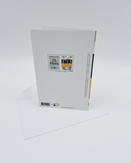 Wenskaart condoleance, bloemen