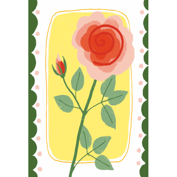 Wenskaart roos