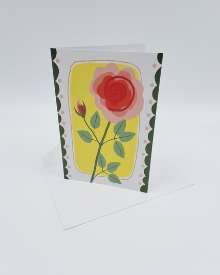 Wenskaart roos