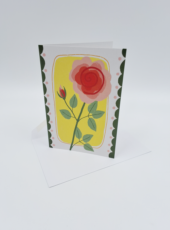 Wenskaart roos