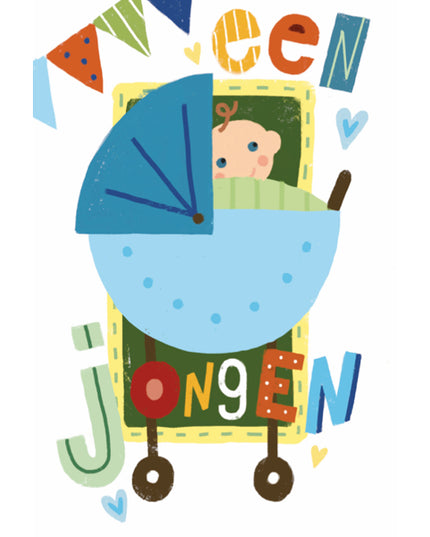 Wenskaart een jongen