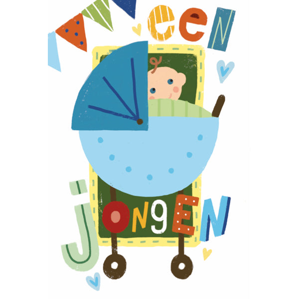 Wenskaart een jongen