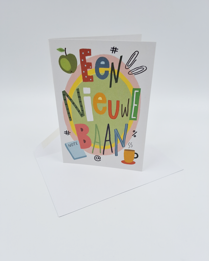Wenskaart een nieuwe baan