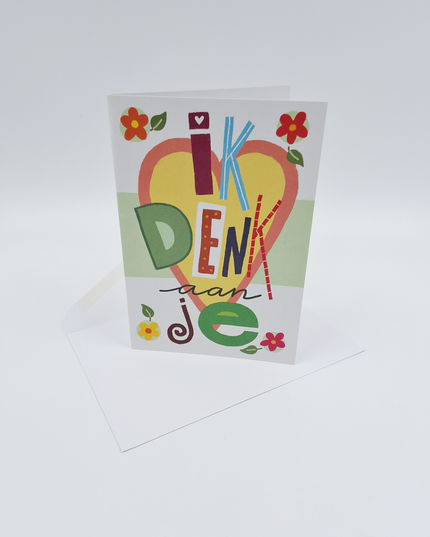 Wenskaart ik denk aan je