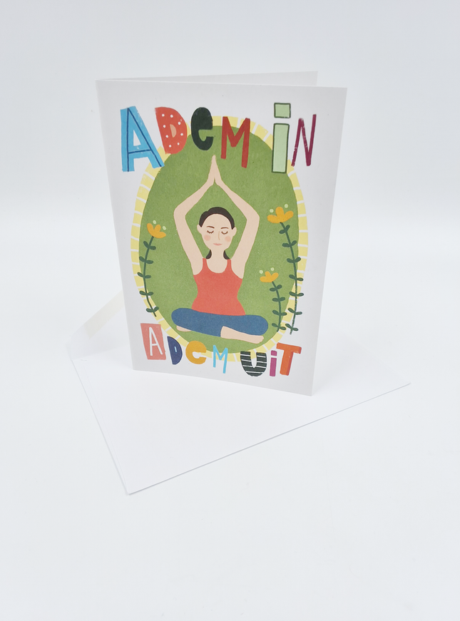 Wenskaart adem in, adem uit