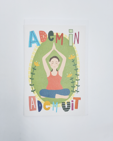 Wenskaart adem in, adem uit