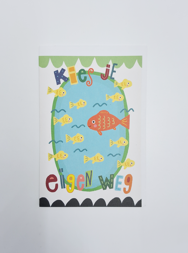 Wenskaart kies je eigen weg