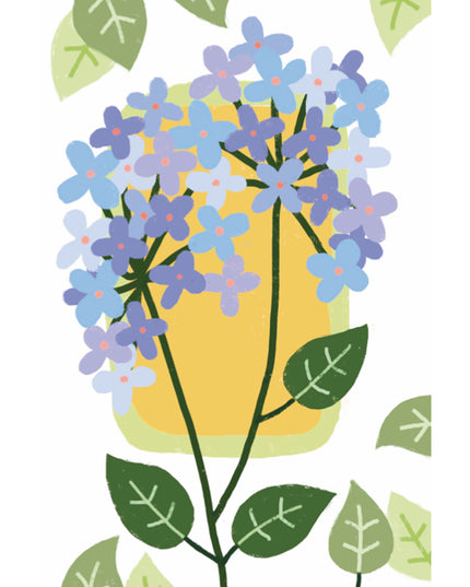 Wenskaart hortensia...