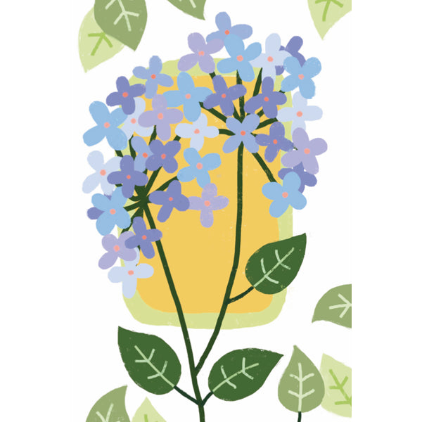 Wenskaart hortensia...