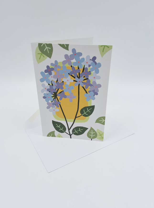 Wenskaart hortensia...