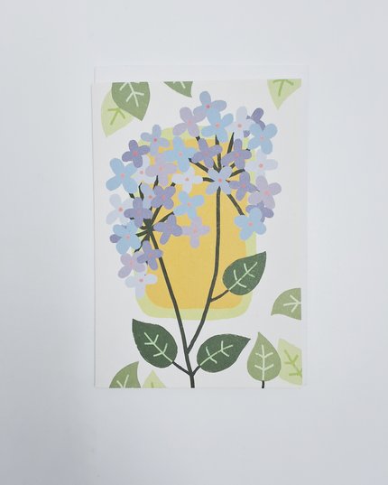 Wenskaart hortensia...